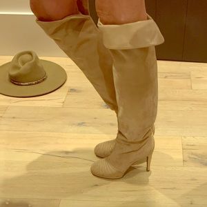 Camel nude Sergio Rossi tall boots